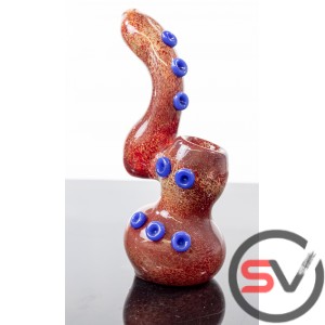 SUCTION GLASS BUBBLER 7inch